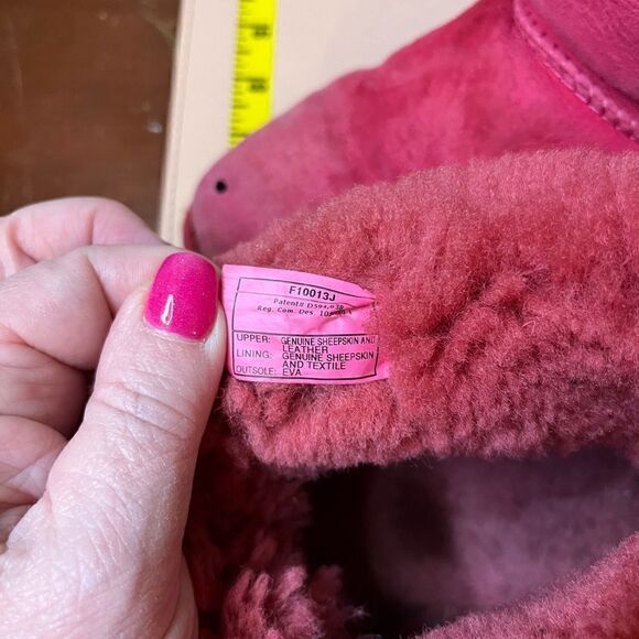UGG Pink Boots With BowsโSize 8 WORNโUSED - Picture 5 of 15